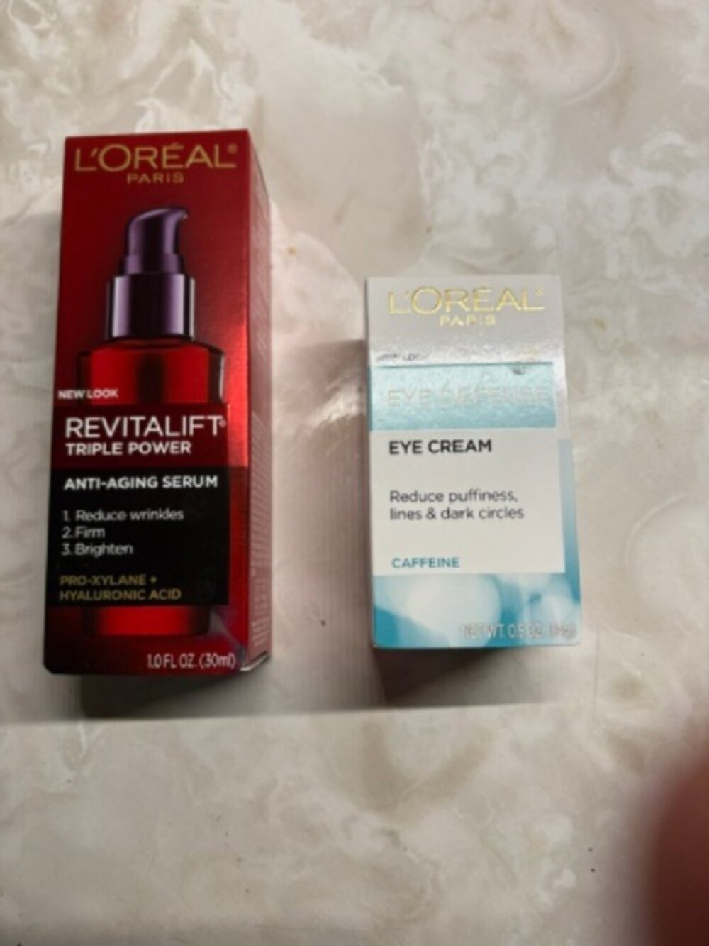 L'oreal  Revitalift serum and L'oreal Eye Defense Cream